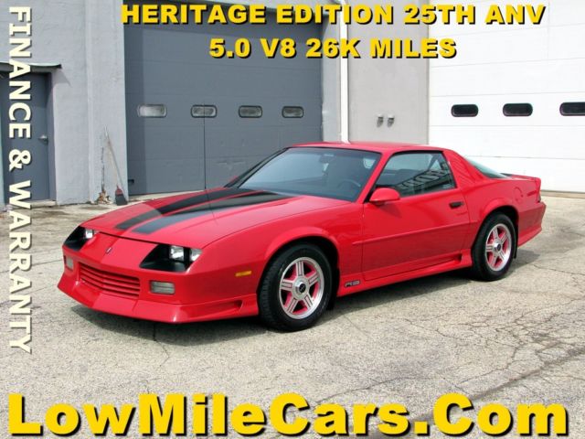 25th Anniversary Heritage Edition 1992 CHEVROLET CAMARO 5.0L V8 26k miles MINT 1992 Chevrolet Camaro 25th Anniversary Special Edition