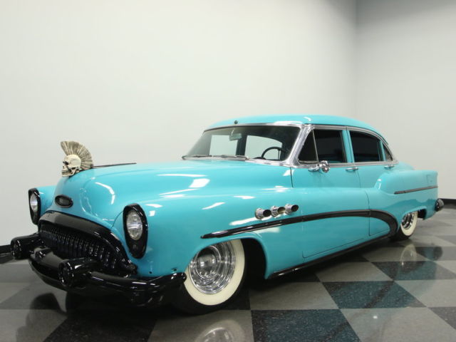 264 NAILHEAD V8, AUTO, REAR AIR BAGS W/REMOTE, THUMPIN' SOUND SYSTEM, UNIQUE 53' 1953 Buick Super Sedan