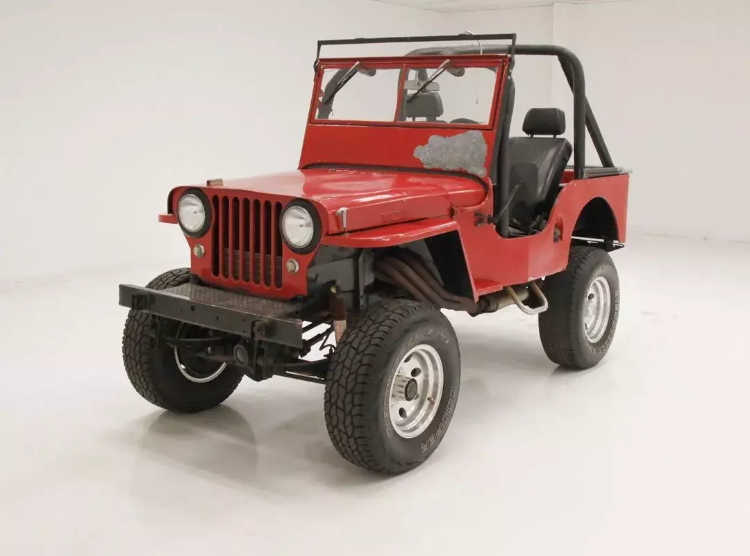 265ci Chevrolet V8/TH350 Trans/Roll Cage/Oak Dash/Polished Wheels 1947 Willys CJ2A