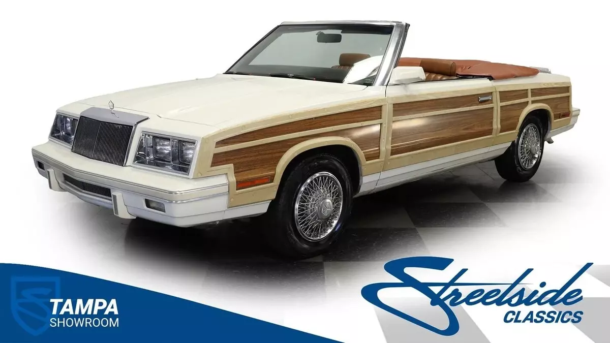 2.6L INLINE 4 3 SPEED AUTO POWER FRONT DISC POWER STEERING A/C POWER TOP FAUX WO 1983 Chrysler LeBaron Mark Cross