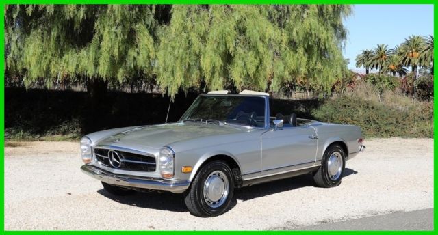280SL PAGODA ROADSTER RARE FACTORY SILVER/GREY #MATCH ORIGINAL FENDERS SOLID 1968 Mercedes-Benz SL-Class 280SL Roadster