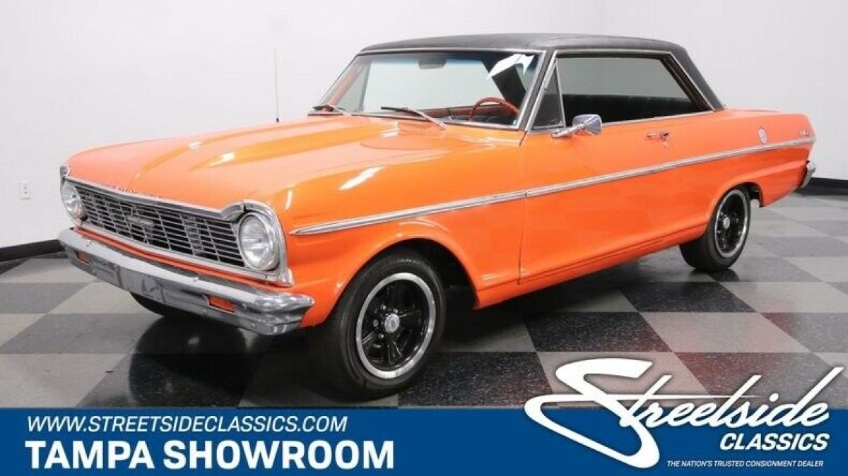 283 V8 SERPENTINE AUTO POWER STEERING COLD R-134 A/C SOUND SYSTEM CRAGARS 1965 Chevrolet Nova