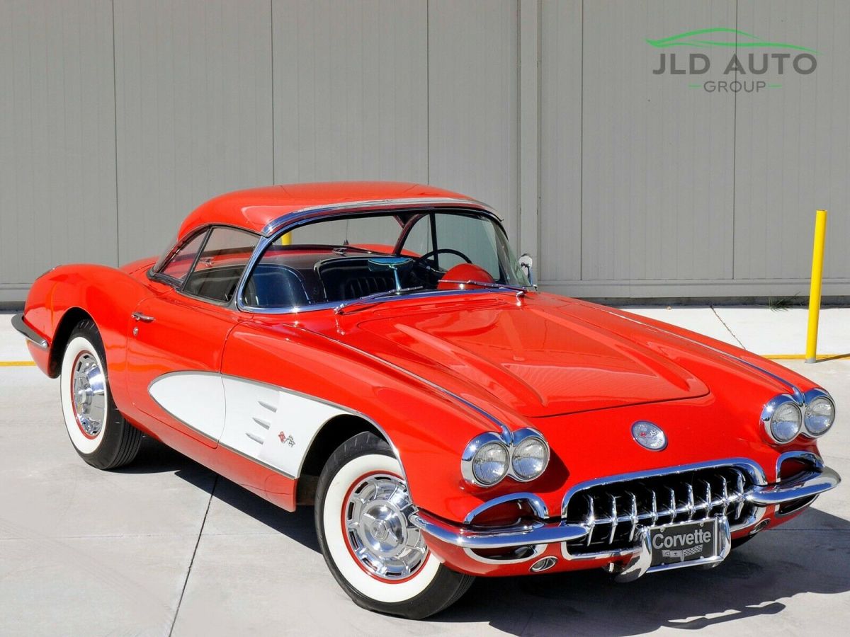 283/270HP, Heater Delete, Wide White Wall Tires, 2 Tops, Older Restored 1960 Chevrolet Corvette