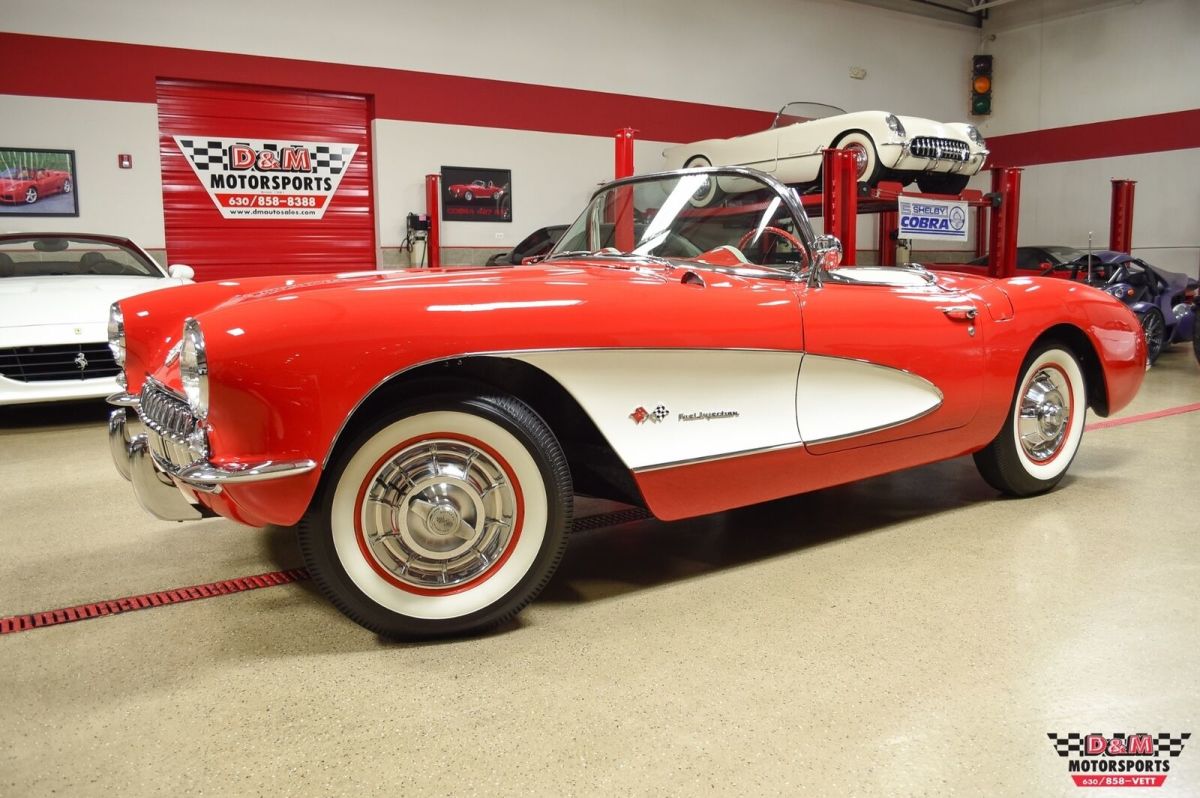 283ci Fuel Injected V8 Engine 4 Speed Manual 1957 Chevrolet Corvette