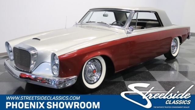 289 V8, 3-SP DAUTO, TOP QUALITY BUILD, FULL CUSTM EXTERIOR, SLICK TWO-TONE PAINT 1962 Studebaker GT Hawk --