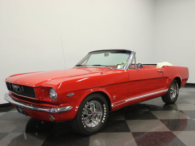 289 V8, AUTO, PS, FRONT DISCS, GREAT COLOR COMBO, NICE VALUE PRICED DROP TOP! 1966 Ford Mustang