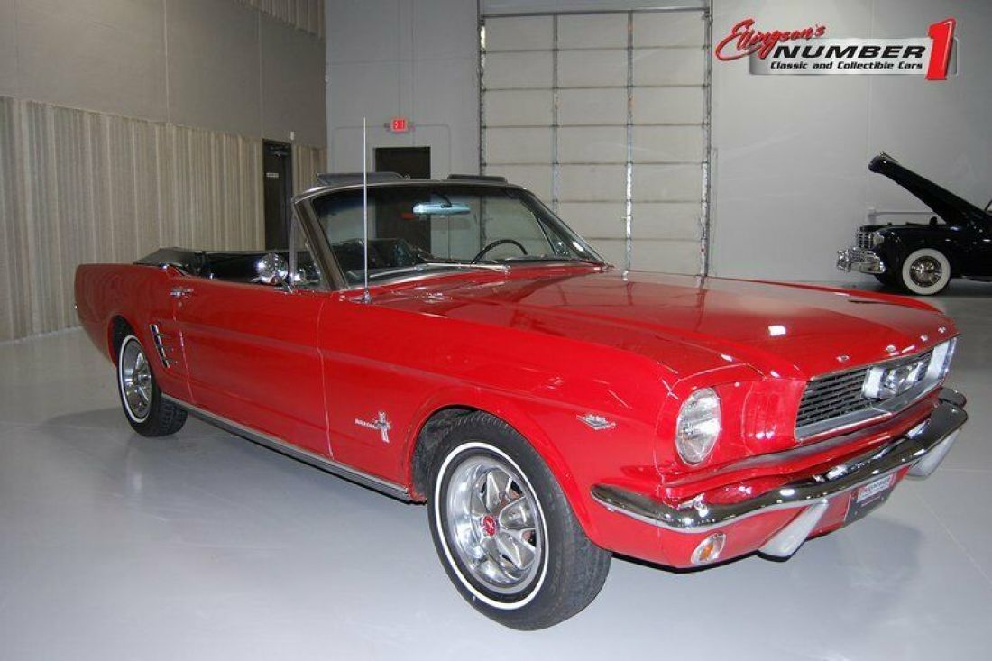 289 V8 Engine C-Code - Automatic Transmission - Power Assist Convertible Top 1966 Ford Mustang Convertible