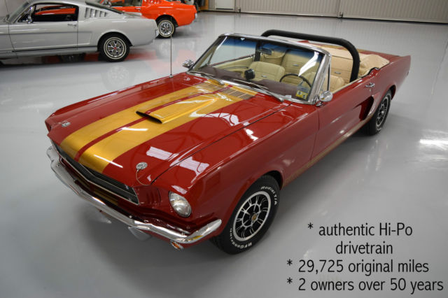 29k original DOCUMENTED miles, 2 owners 50 years, see VIDEO 1966 Ford Mustang convertible GT350 replica