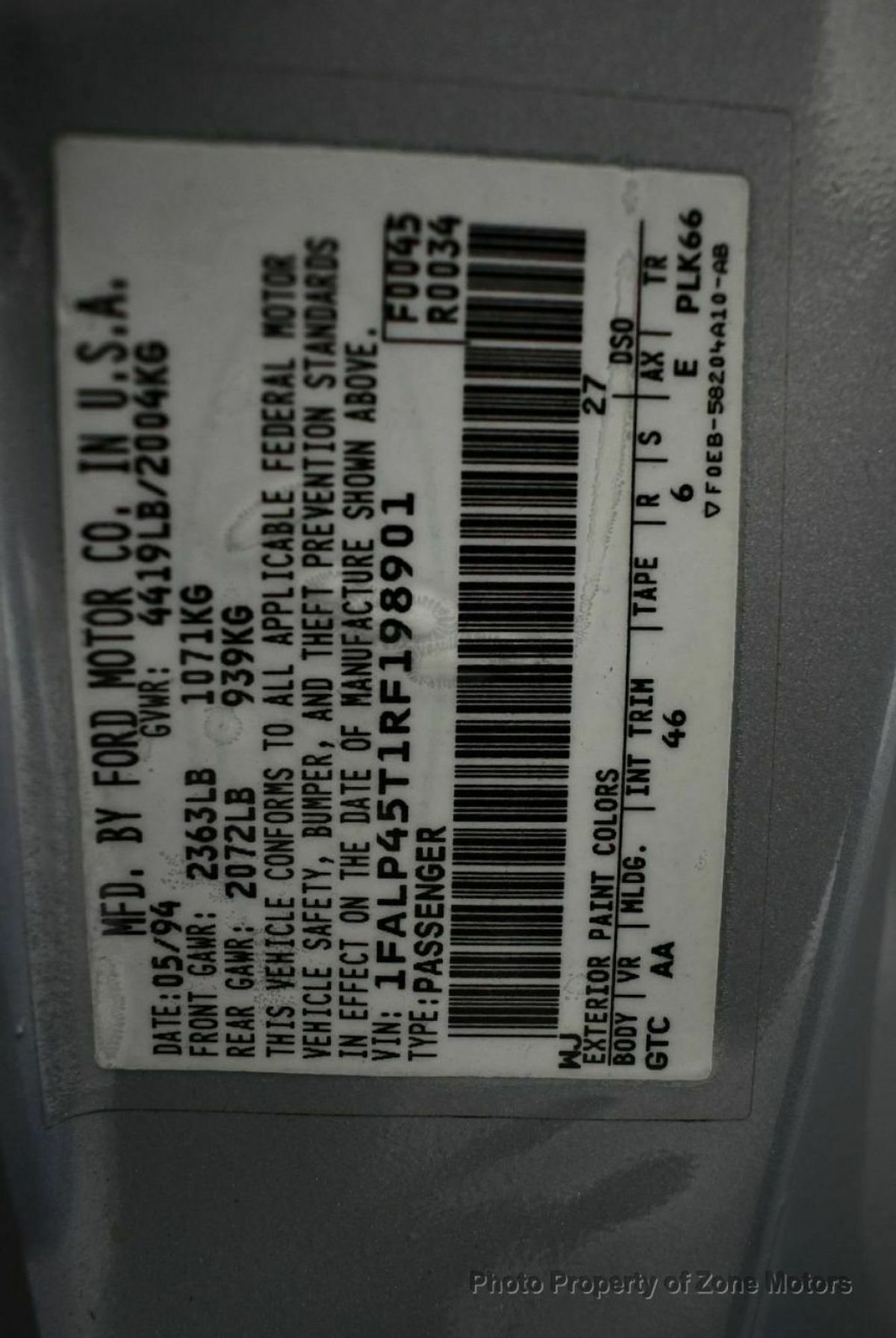 1994 Ford Mustang 2dr Convertible GT - photo 9