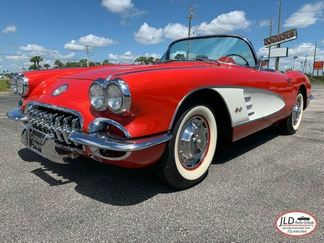 2X4 BBL, Heater Delete, Wide White Wall Tires, 4 Speed 1960 Chevrolet Corvette