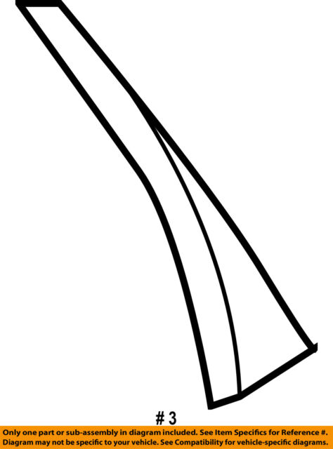 Buick GM OEM 05-09 LaCrosse Exterior-Rear-Applique Window Trim Right 15876382 - photo 2