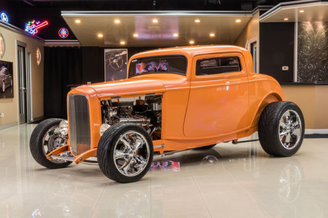 3-Window Coupe! GM 350ci V8, TH350 Automatic, Wilwood Disc, A/C, Power Options! 1932 Ford 3-Window Coupe Street Rod