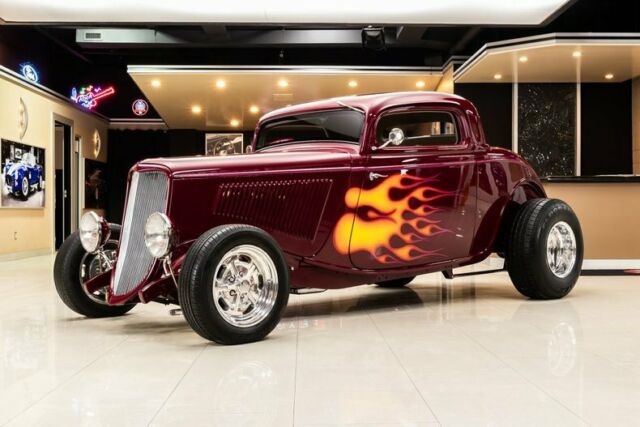 3-Window Coupe, Pro Build! GM 350ci V8, TH350 Automatic, Heidts, Disc, PB, A/C 1934 Ford 3-Window Coupe Street Rod