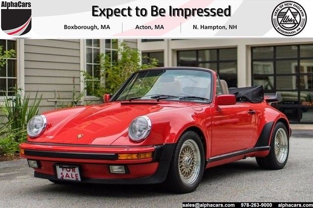 30032 Miles 1986 Porsche 911 Carrera Wide Body Cabriolet M491 Turbo Look 1986 Porsche 911 Carrera Wide Body Cabriolet M491 Turbo Look