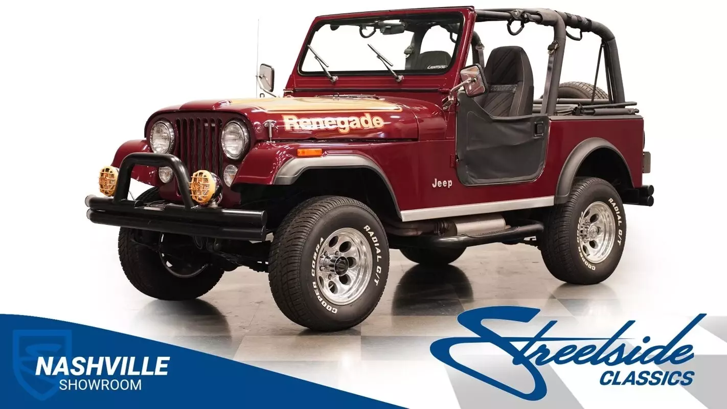 304 V8, 3 SPEED MANUAL TRANS, POWER STEERING AND BRAKES, SLICK REPAINT, RUNS AND 1978 Jeep CJ