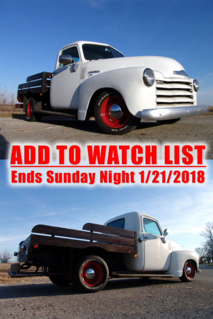3100 Pickup Truck Camaro Subframe SB V8 power steering disc brakes tilt 50+ pics 1949 Chevrolet Other Pickups Check out the video! :)
