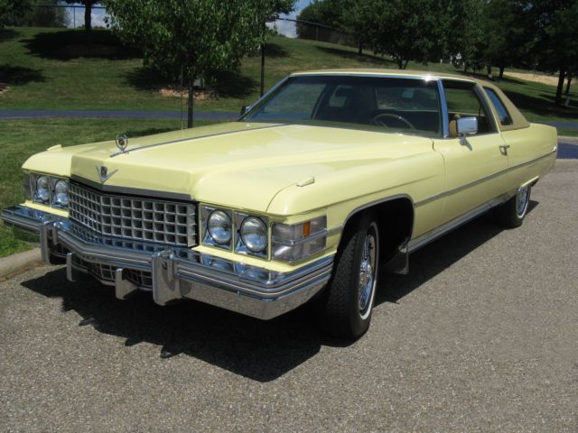 31,000 ORIGINAL MILES, Pristine Condition, Appolo Yellow, Ice Cold A/C, THE BEST 1974 Cadillac DeVille