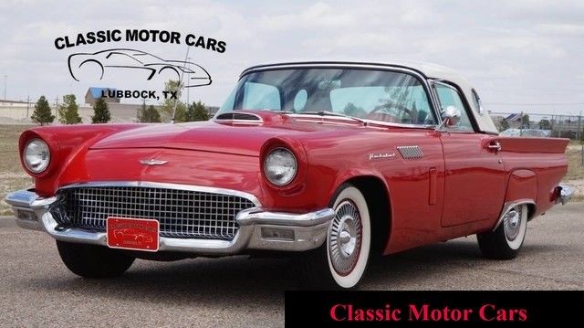 312 CI V8, Automatic, Hard top, A/C, Red Leather 1957 Ford Thunderbird --