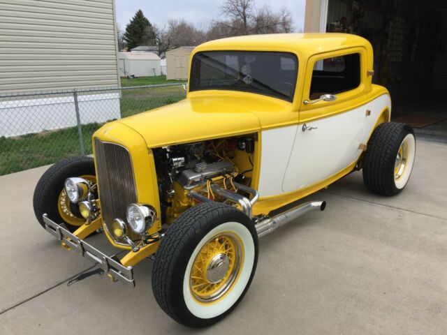 32 Ford 3-Window Highboy Coupe. Fresh built Glass Streetrod. 350/350, AC,Lucky 7 1932 Ford model A coupe