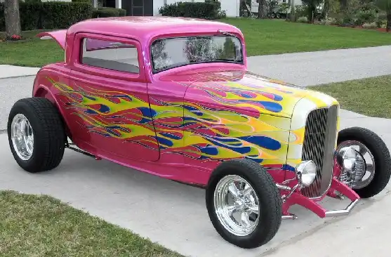 32 High Boy 3 window Coupe, Hot Rod, Show Car New 396 Stroker Custom HOK Paint 1932 Ford Model B Deuce Coup New 396 Stroker Motor