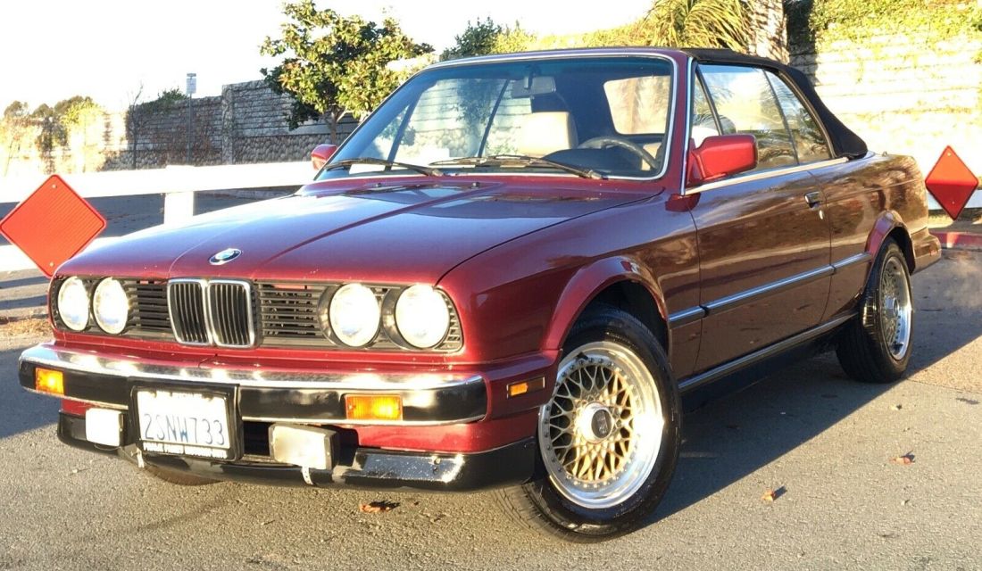 325i CA Convertible 5-Speed Stick All Records Kept since new Garaged 1990 BMW 3-Series