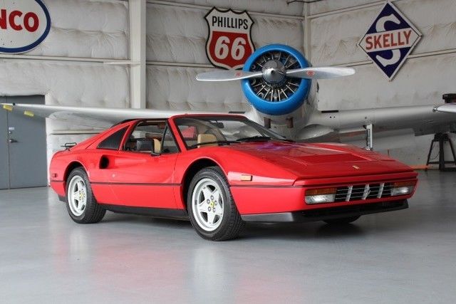 328 GTS-TARGA TOP-ROSSO CORSA/TAN-FRESH BELT SERVICE-ONLY 13K MILES-NO RESERVE! 1987 Ferrari 328