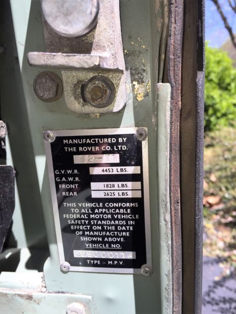 1972 Land Rover Land Rover Series 3 III Series 3 88
