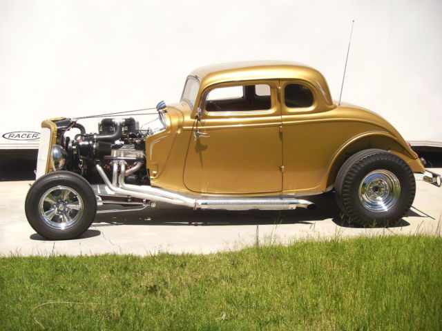 34 Ford 5 W coupe street rod hotrod ratrod gasser high boy magazine cover car 1934 Ford 5 W coupe
