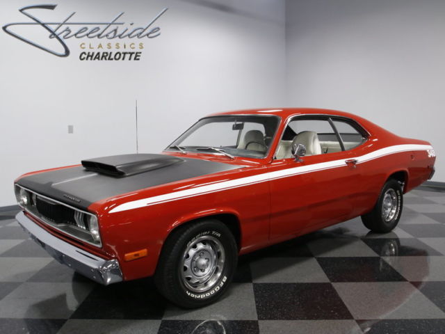 340 SIX-PACK, 4 SPD MANUAL, FRNT DISCS, CLEAN BUCKET INT, NICE PNT, FUN MOPAR!! 1972 Plymouth Duster