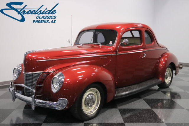 347 STRKR V8, AUTO, TOP-NOTCH RESTO, A/C, PS, SLCK PAINT, ALL STEEL CLSSC CUSTOM 1940 Ford Deluxe Coupe