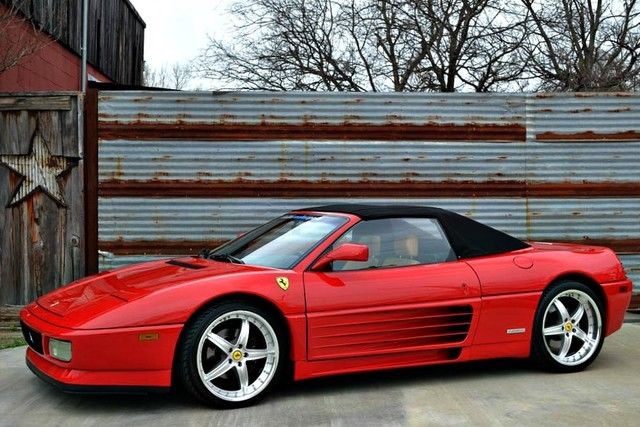 348 Spider~Red/Beige~34K Miles~Major Service at 34,388 miles 1994 Ferrari 348