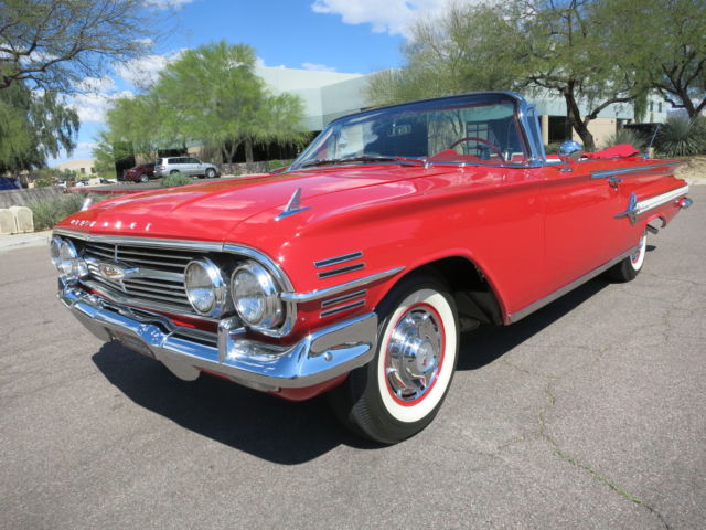 348ci 335hp Tri Power 4spd Fully Restored #s Match #1 Car 1958 1959 1961 1962 1960 Chevrolet Impala Convertible