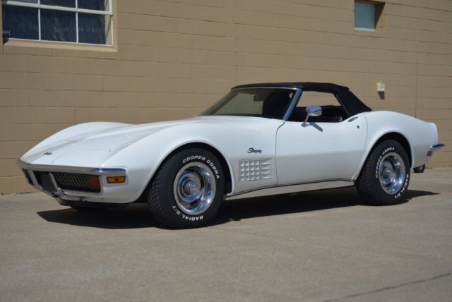 350 4 speed. Original drive train. Superb frame and bird cage. Both tops. 1972 Chevrolet Corvette
