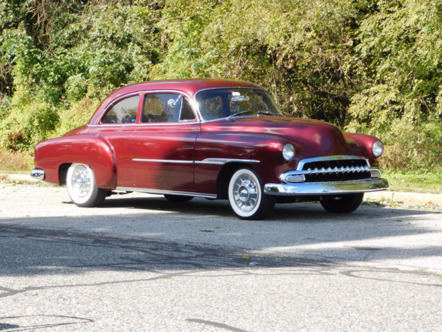 350 V-8; 700R4 Auto; Mustang II front end; R&P; A/C; Low Miles; Ex. Con. (video) 1951 Chevrolet Other 1950's Mild Custom, Beautiful Candy Burgandy