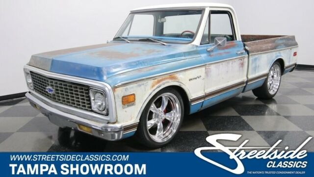 350 V8 3 SPEED 20" AMERICAN RACING TORQ THRUST POWER STEERING FRONT DISC 1971 Chevrolet C-10 Patina