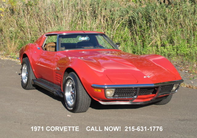 350 V8 4 speed manual trans air conditioning power brakes power steering 1971 Chevrolet Corvette