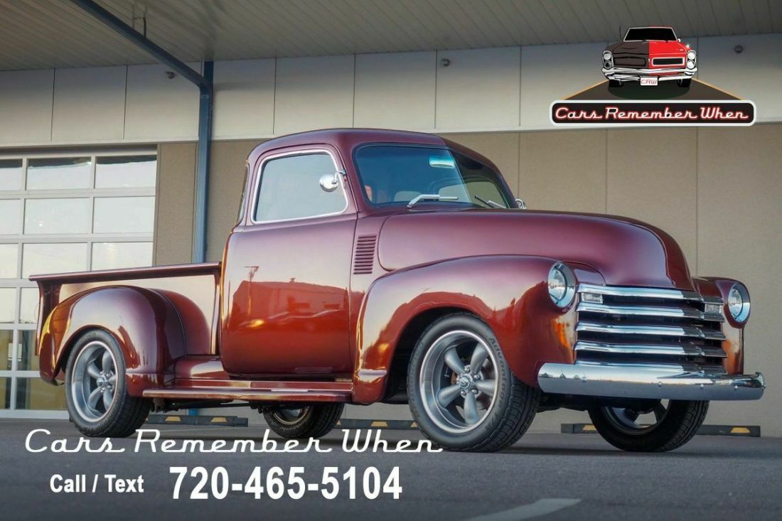 350 V8 700R4 Automatic Burgundy 1952 Chevrolet Other Pickups Custom