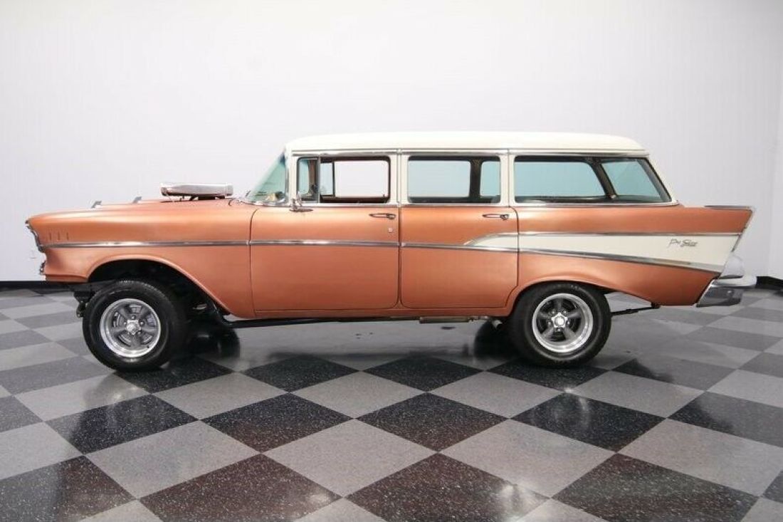 1957 Chevrolet Bel Air/150/210 4-Door Wagon Gasser - photo 8