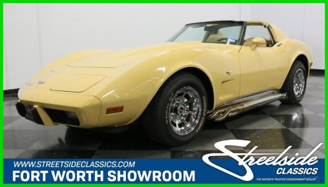 350 V8 auto tan t-tops classic chevy vintage vette air side pipes 1977 Used 1977 Chevrolet Corvette