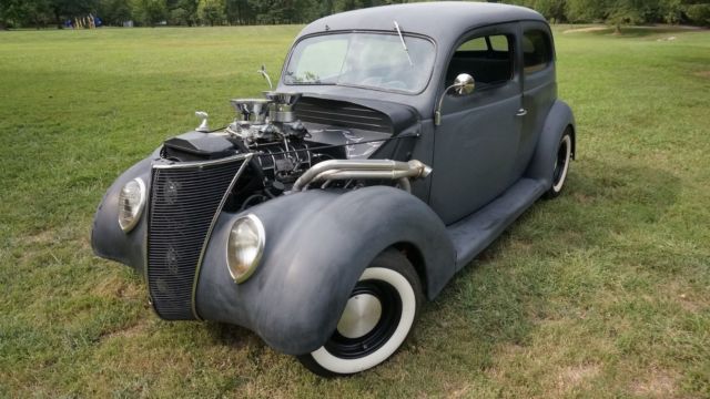 350 W/671 BLOWER 518HP 4 SPEED AUTOMATIC ART CARR 9" FORD SOLID BODY MAKE OFFER 1937 Ford 2 DOOR SEDAN