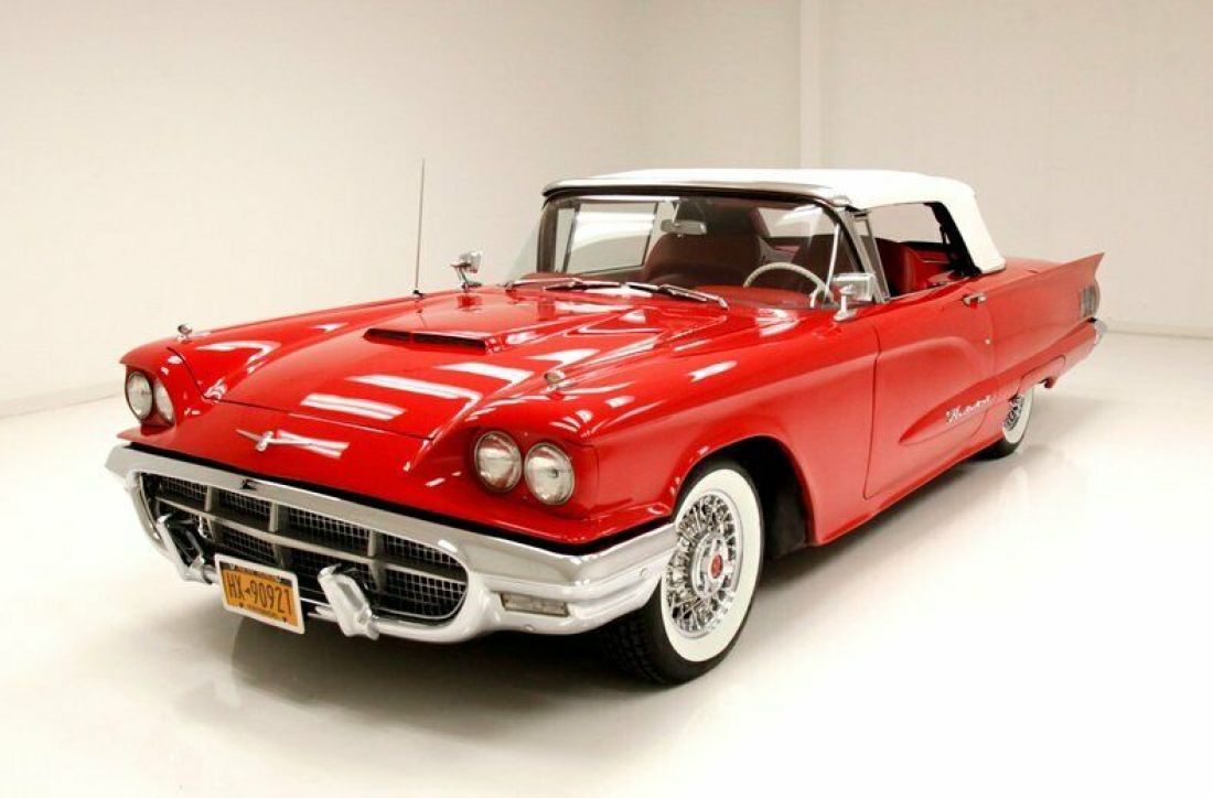 352ci V8 3-Speed Auto/Rear Tonneau Cover/Excellent Paint/Jet Age Interior 1960 Ford Thunderbird Convertible