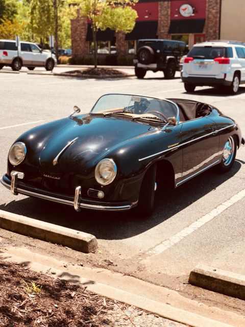 1957 Replica/Kit Makes 356 Convertible Speedster Black - Leather Tan - photo 2
