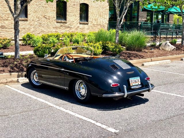 1957 Replica/Kit Makes 356 Convertible Speedster Black - Leather Tan - photo 4