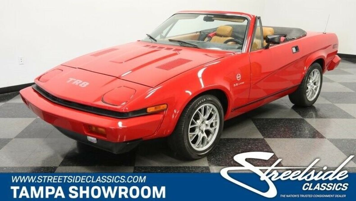 3.5L V8 5 SPEED MANUAL BEAUTIFUL COSMOS RED DOCUMENTATION HISTORY 1 OF 2715 1980 Triumph TR8 Convertible