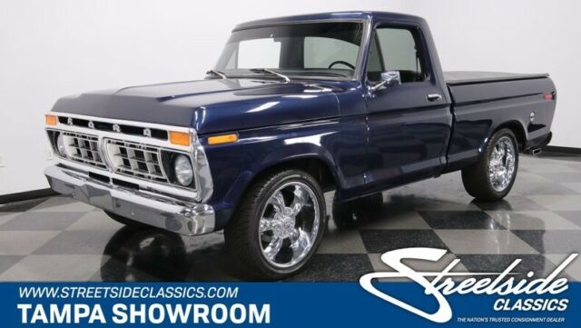 360 V8 C6 AUTO P/S P/B SLICK PAINT & INTERIOR 20" COYS CHROME WHEELS BED LINER 1976 Ford F-100 Ranger