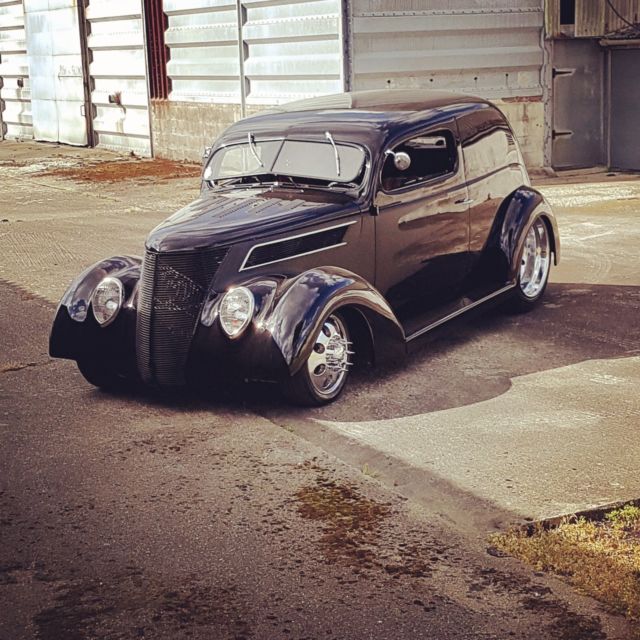 37 ford hotrod all steel 1 off custom 1937 Ford Ford slantback custom van