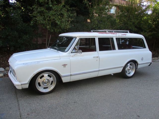 383 V8 Turbo 400 Other C/K 1500 Truck Pickup Carryall Blazer CST Cheyenne SS 1967 Chevrolet C-10 Suburban CA Black Plates Hotrod Patina Pro Touring