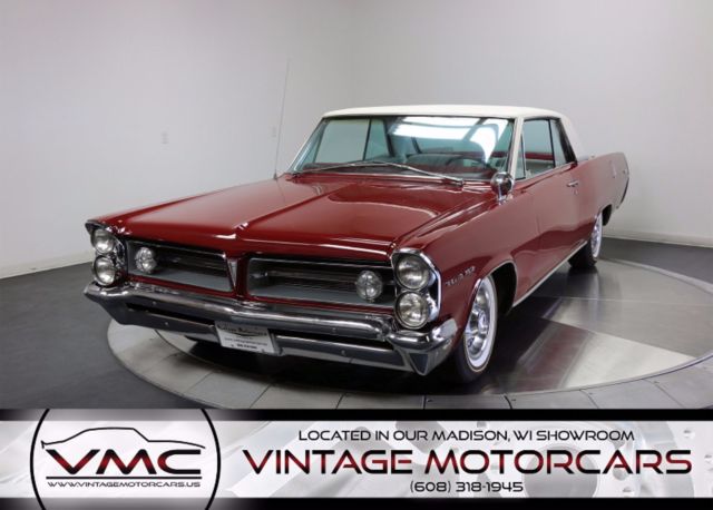 389 V8 - Automatic - Granadier Red - New Tires- Power Steering - Power Brakes! 1963 Pontiac Grand Prix