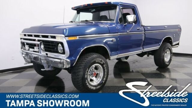 390 V8 4 SPEED MANUAL P/S P/B COLD A/C ORIGINAL COLORS 35" OFF ROAD TIRES 1975 Ford F-250 Highboy 4x4