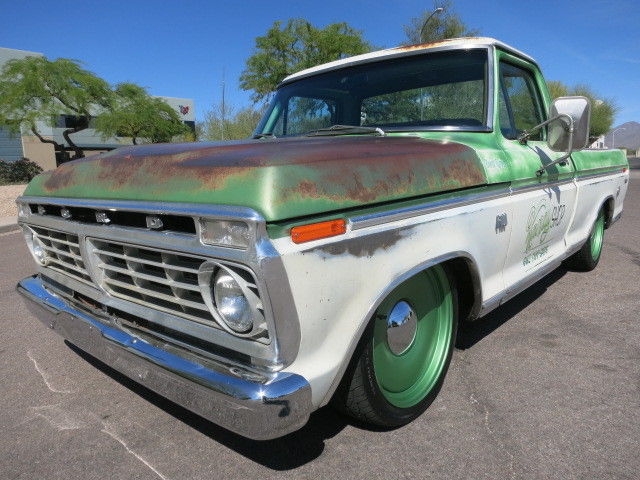 390ci V8 A/C 20" Detroit Steel Whls Lowered Patina 1972 1971 1970 1969 1974 1968 1973 Ford F-100 F100 Ranger Short Bed
